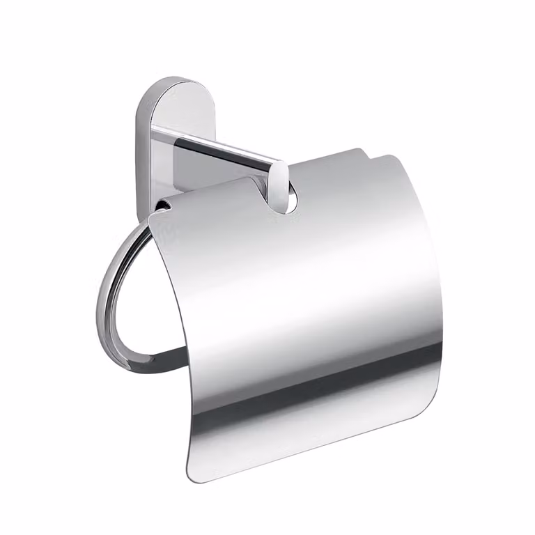 Portarotolo coperto da muro in acciaio inox e Cromall 5325 Gedy serie FEBO Cromato