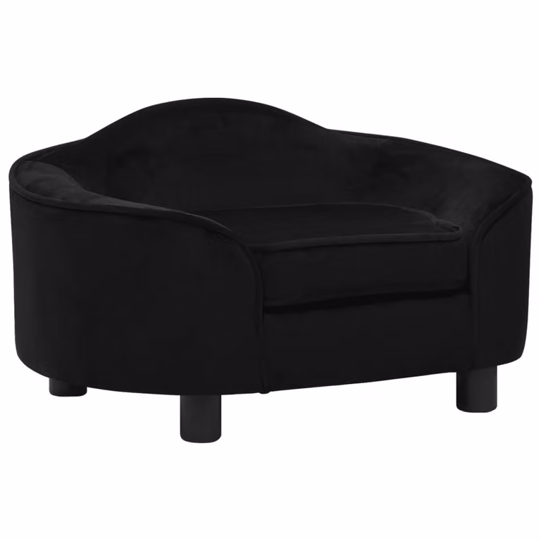 Divano per Cani Nero 67x47x36 cm in Peluche