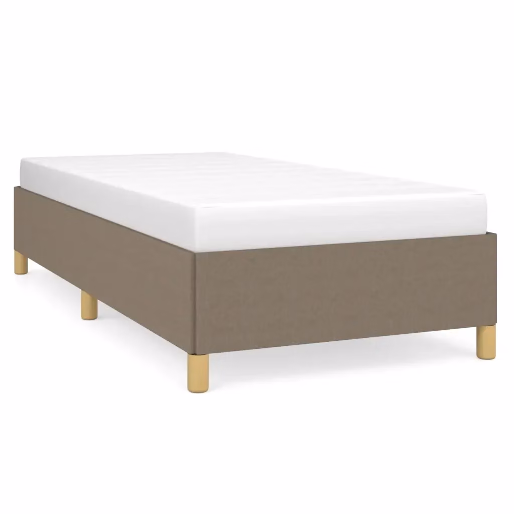 Struttura Letto con Giroletto Design Mania in Tessuto Beige L 80 cm x P 200 cm – 2