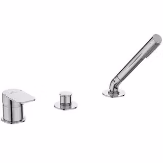 Ideal Standard Miscelatore per vasca a 3 fori TONIC II con doccetta senza bocca di erogazione cromato