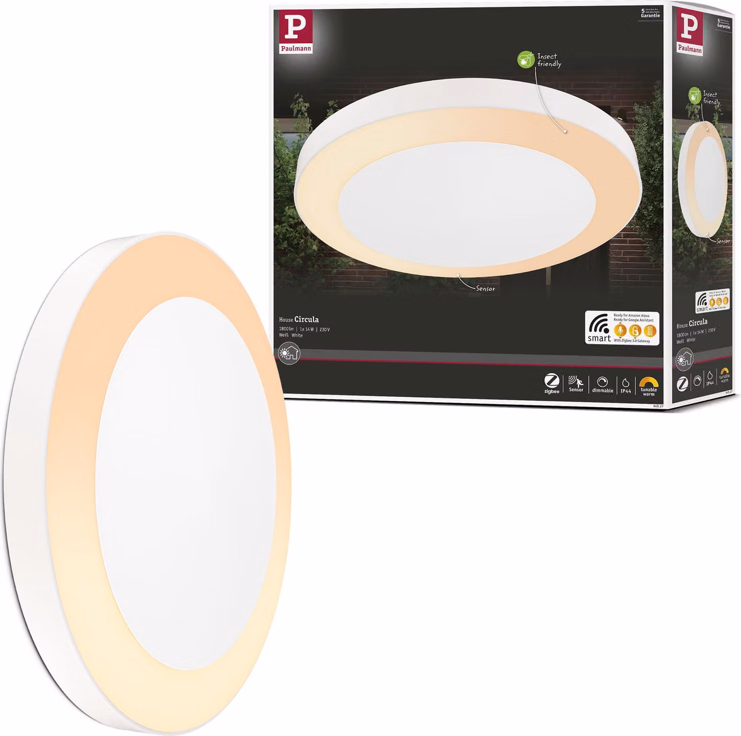 Paulmann Plafoniera LED Circula amica degli insetti
