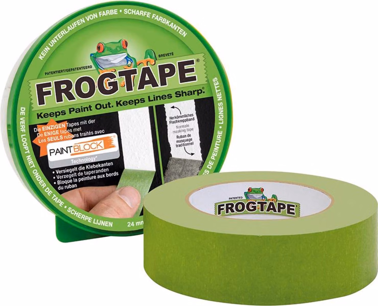 Nastro da pittore Frogtape, verde, 24 mm x 41,1 m