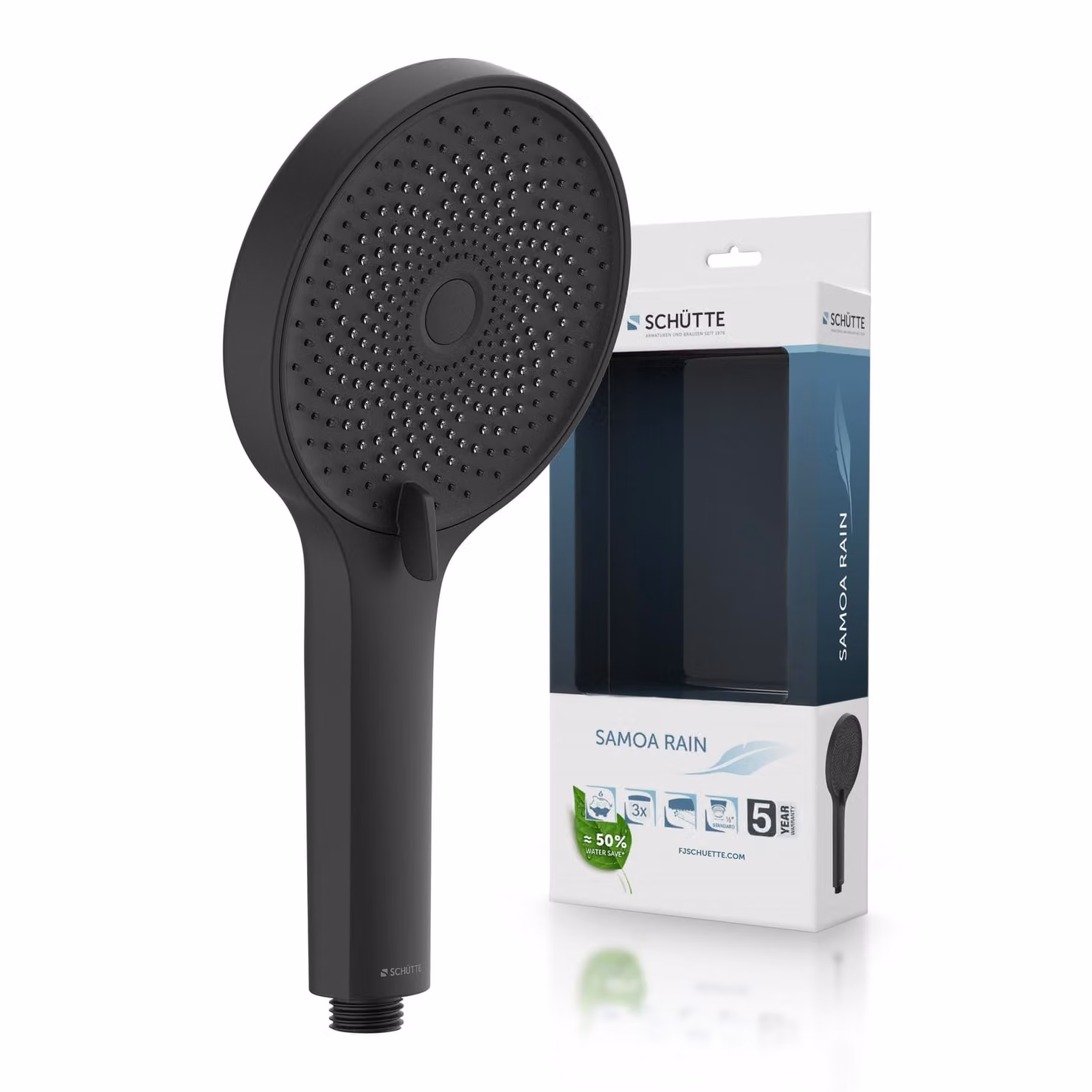 Doccetta SAMOA RAIN, nero opaco