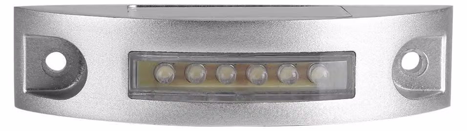 Lampada solare a LED per esterni, impermeabile, ideale per vialetti, ingressi e strade (bianca)