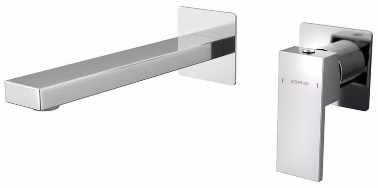 CUBEMIX Miscelatore per lavabo a 2 fori, cromo