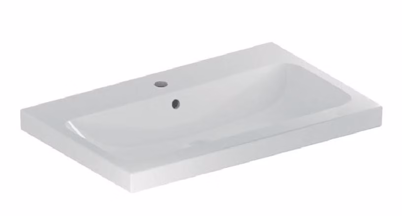 Geberit iCon Light lavabo, 75 cm x 48 cm, avec trou pour robinetterie, avec trop-plein,501835, 501.835.00.2, 501.835.00.2