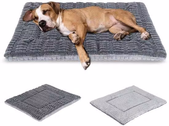 Cuccia lavabile per cani, cuscino in schiuma memory, grigio, 90x70 cm
