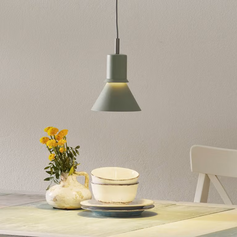 Anglepoise Lampada a sospensione Type 80, Verde, Soggiorno / Sala da pranzo, Alluminio, Design, Lampada a sospensione