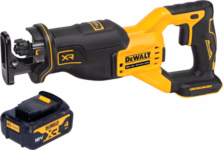 Sega alternativa a batteria DeWalt DCS 382 N Sega a gattuccio 18 V Brushless + 1x batteria 4,0 Ah - senza caricabatteria