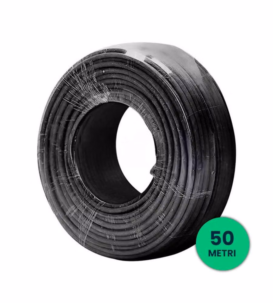 V-TAC Cavo Solare 6 mmq Colore Nero 50 Metri