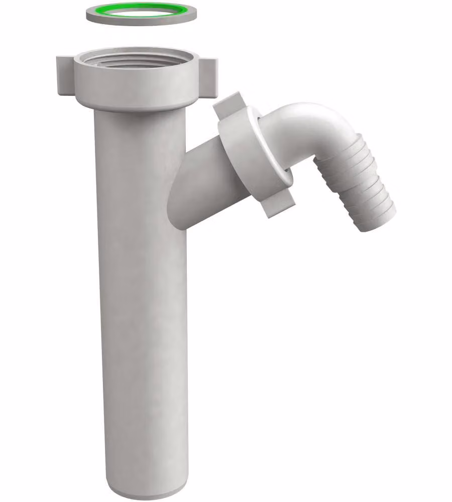 Tubo Flangiato Antiriflusso per Lavatrice 1"1/2 Ø40x200 mm