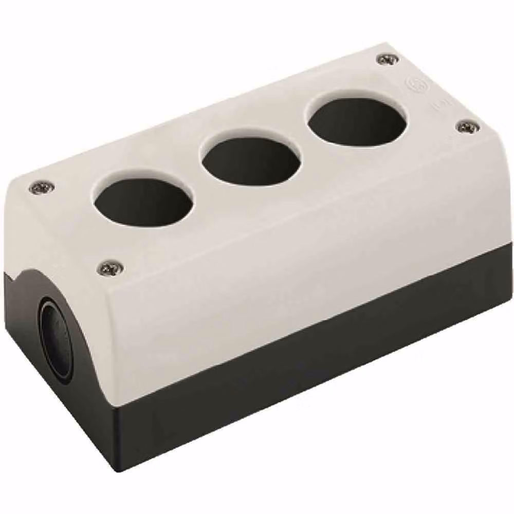 Eaton alloggiamento vuoto 3 punti di installazione, per montaggio a pavimento (L x P x A) 80 x 153 x 56 mm Grigio (RAL 7035) M22-I3 1 pz