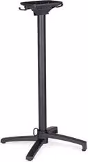 Basamento per tavolo con colonna centrale Bizzotto Minerva in alluminio e nylon nero opaco