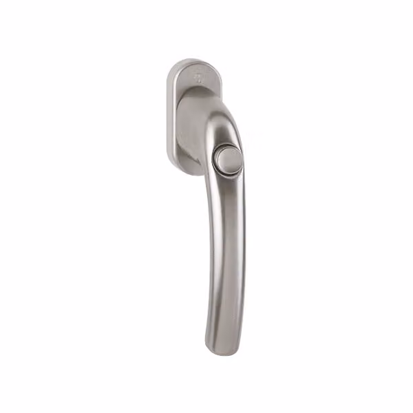 Hoppe Tokyo maniglia per finestra pomolo F9 alluminio colore acciaio 0710SV/U26, 7 - 35 mm quadrato
