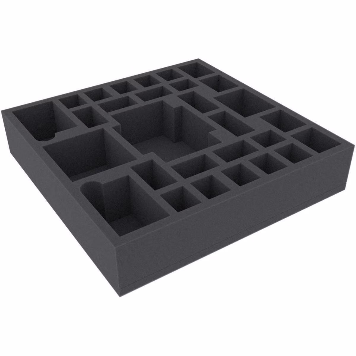 Inserto in schiuma con 29 scomparti per miniature, 295 x 295 x 60 mm