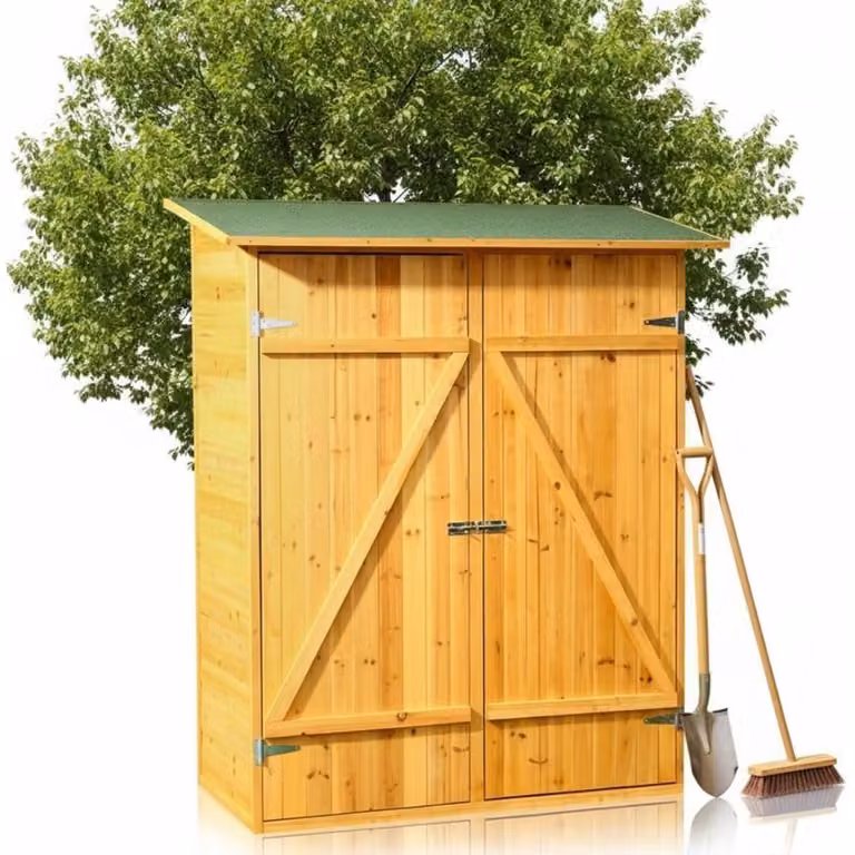 Mucola capanno degli attrezzi capanno degli attrezzi armadio da giardino XXL legno capanno da giardino spazio di archiviazione casa armadio - marrone