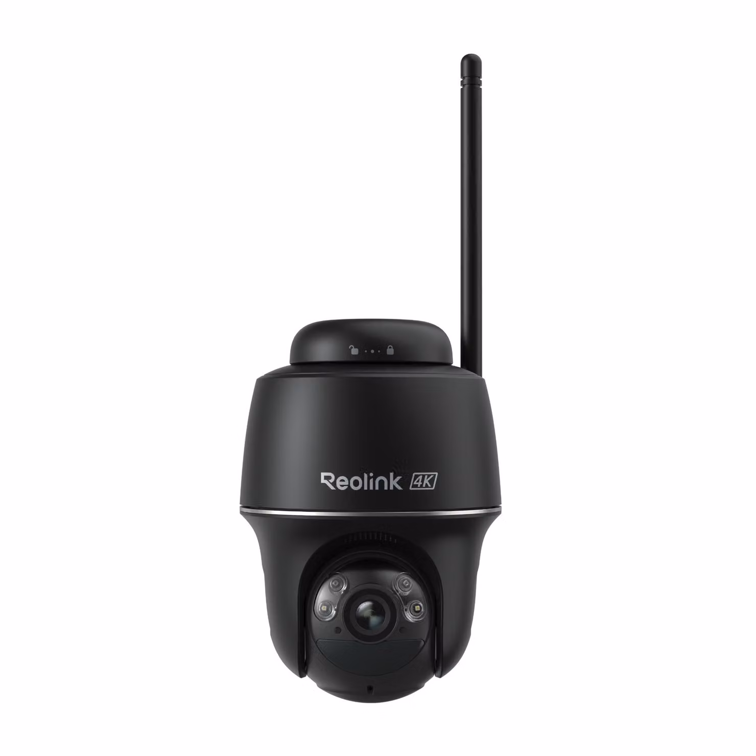 Reolink Argus PT Ultra, telecamera di sicurezza esterna wireless 4K 8MP, con batteria, Wi-Fi 2,4/5GHz, tracciamento automatico, visione notturna a colori, rilevamento intelligente, audio bidirezionale, colore nero