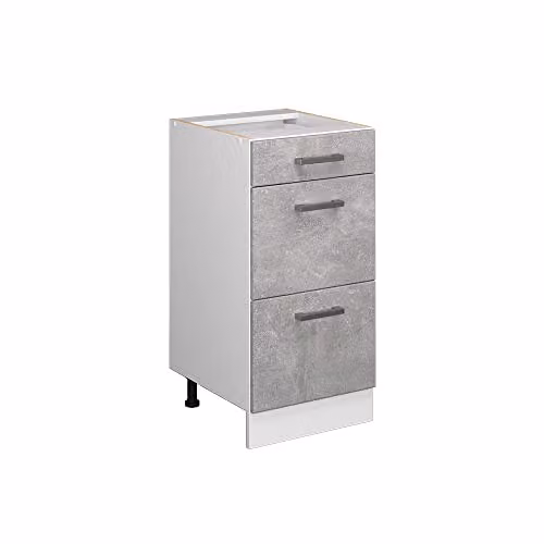 Vicco Mobiletto a ripiani R-Line, Calcestruzzo, 40 cm