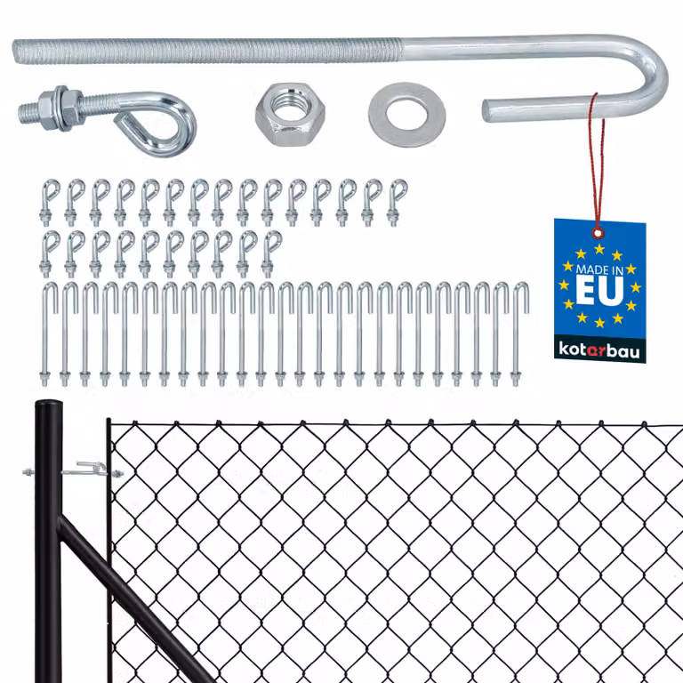 KOTARBAU® 25 Pezzi Tiranti per Filo Acciaio M6 Tenditore Filo Tendicavo per Filo Acciaio Tendifilo Aperto con Vite di Fissaggio Chiusa