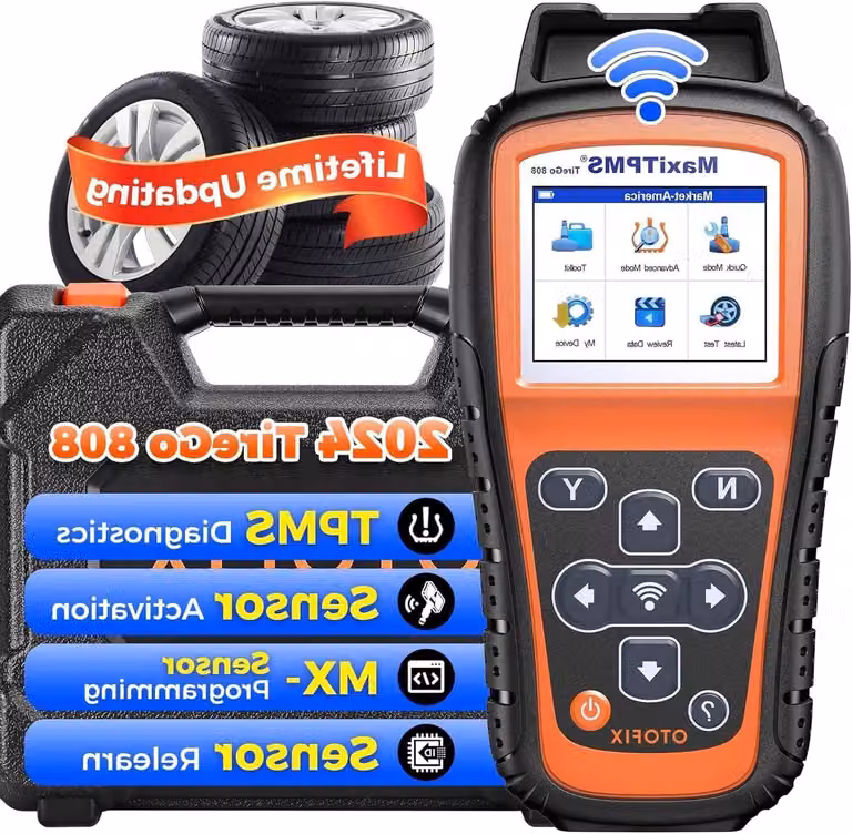 Strumento per TPMS - Tester per sensori pneumatici - Programmatore TPMS - Monitoraggio della pressione dei pneumatici - Resettatore TPMS