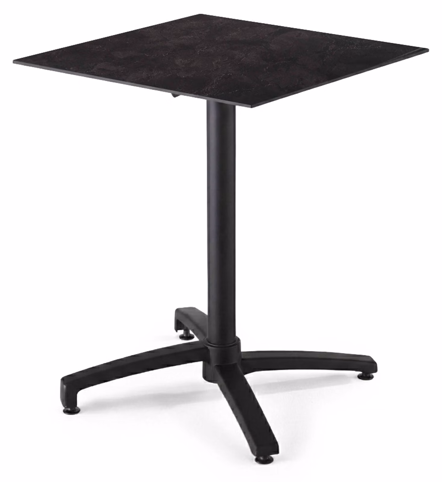 Tavolo da giardino reclinabile da 70 cm in laminato effetto ardesia - Oviala Opéra