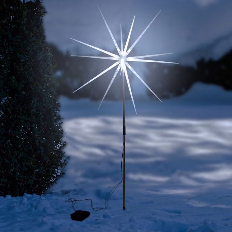 Lampada da giardino a LED Polar Stern con timer – Per interni ed esterni