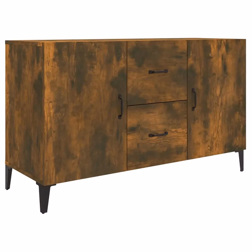 Credenza Buffet Armadio da Cucina Design Mania in Legno Rovere Fumo Marrone L: 100 cm, P: 36 cm, H: 60 cm – 2