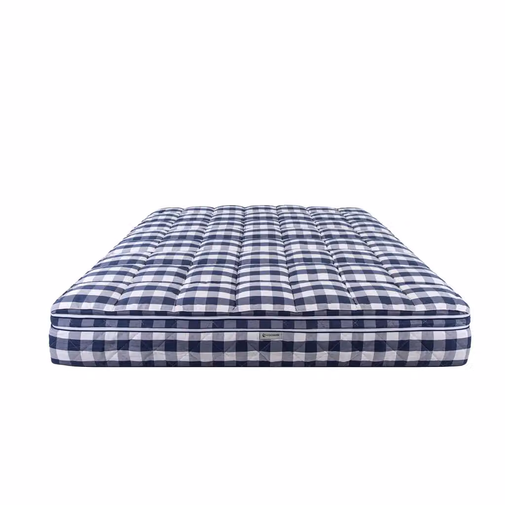 Materasso ibrido Cooltex Angel Cerdà in lattice naturale con mini molle insacchettate, colore blu, L: 180 cm x P: 200 cm – 2