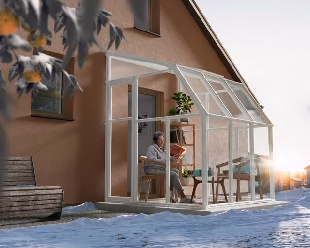 Veranda Sun Room Canopia in Policarbonato Bianco L/P: 200 x 200 cm