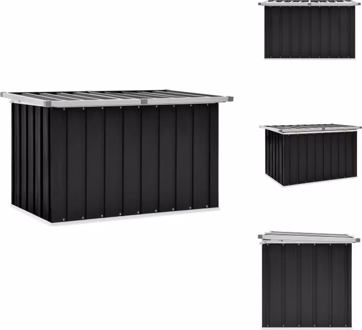 vidaXL Cassetta da giardino antracite 109 x 67 x 65 cm - Cassette da giardino