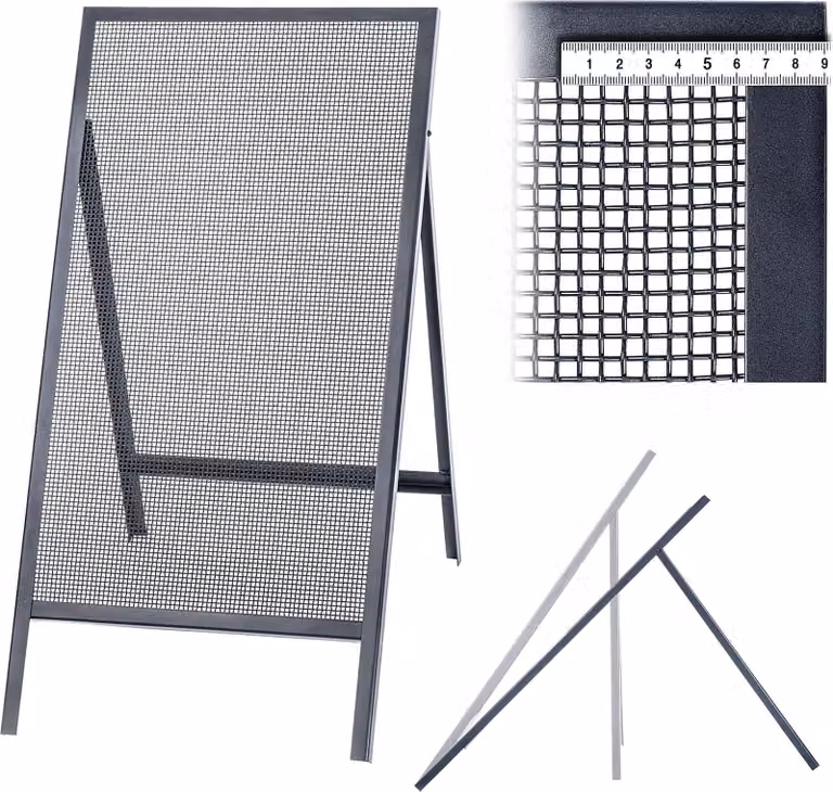 Setaccio da costruzione KADAX per sabbia, terra, muratura, 120x60cm, ghiaia, maglia da 6mm