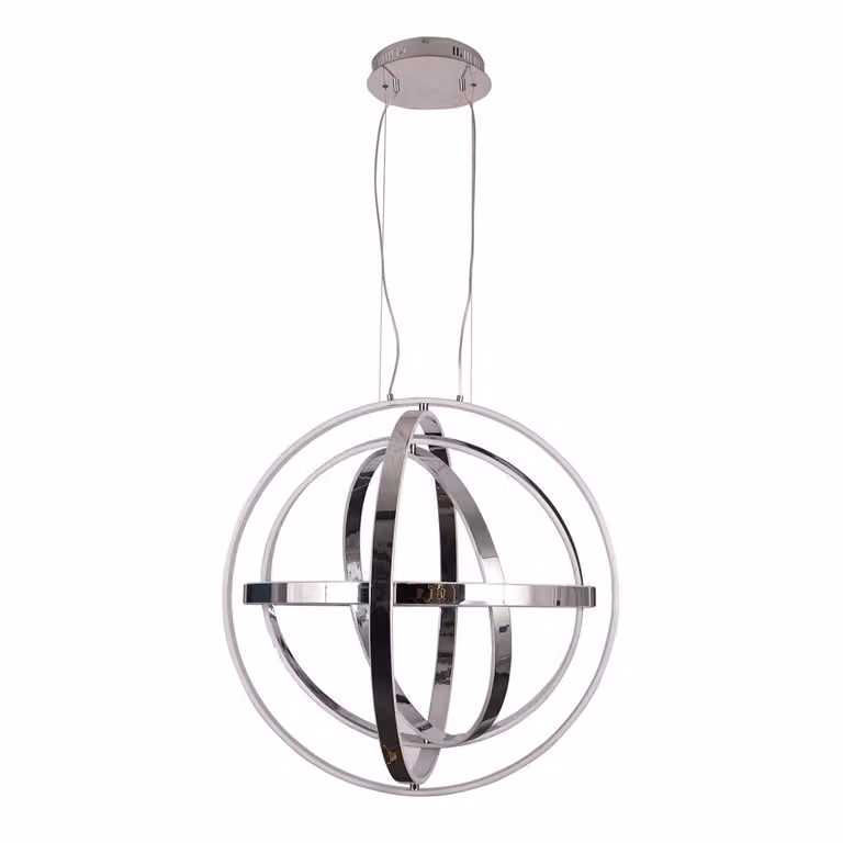 Lampada a sospensione COPERNICUS cromo 180W LED di Milagro