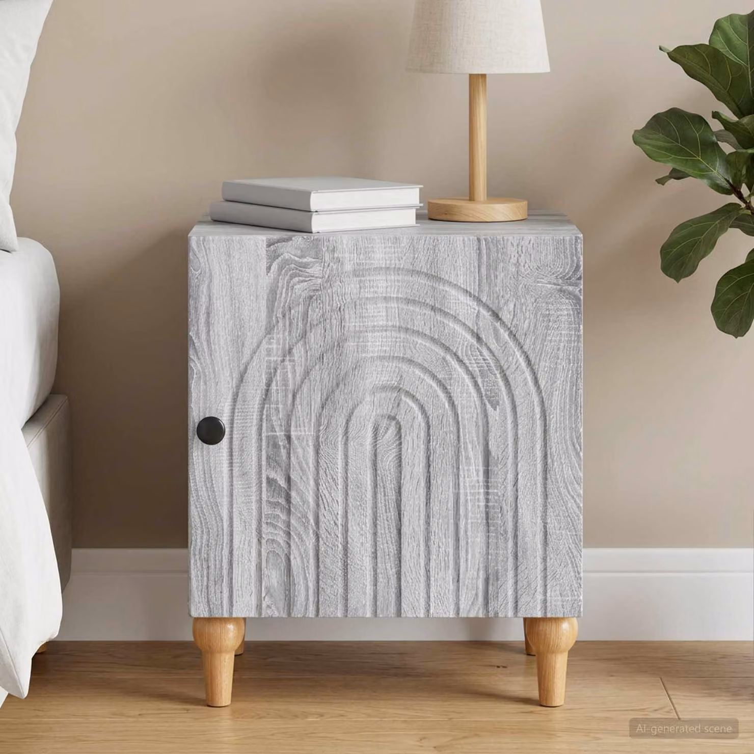 Armadio da Notte vidaXL Grigio Sonoma L/P/H: 43 x 34,5 x 50 cm