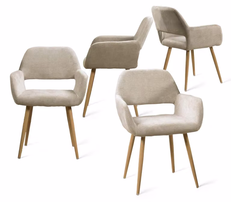 Sedia da pranzo - Sedia con braccioli - Sedia di design - Sedia da cucina - Sedia scandinava