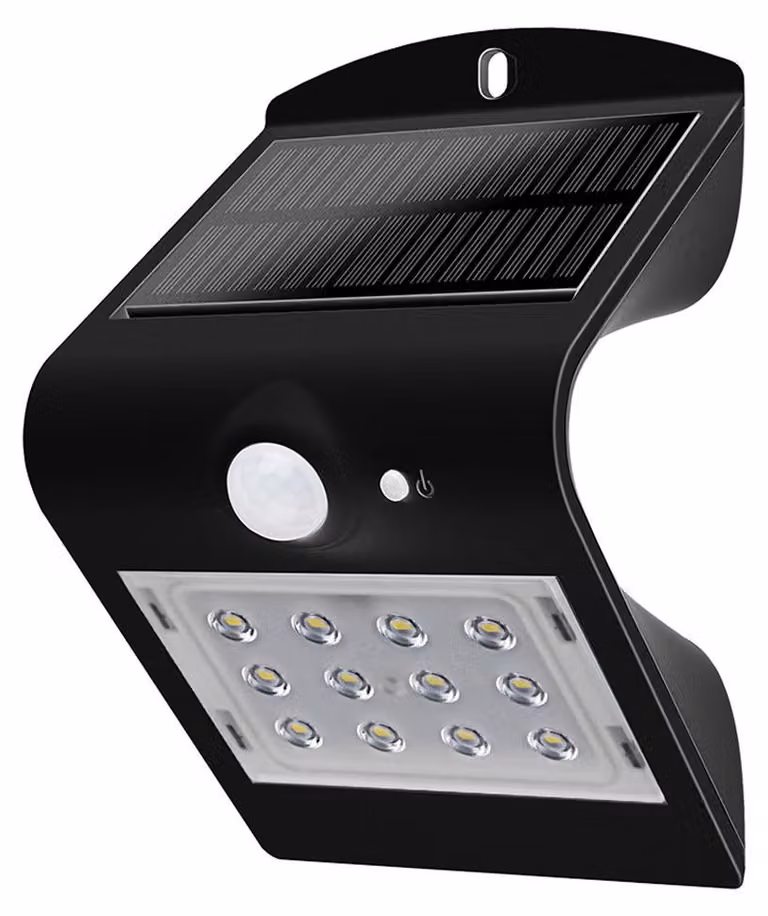 Lampada da parete a LED, grado di protezione IP44, luce bianco neutro, con sensore di movimento