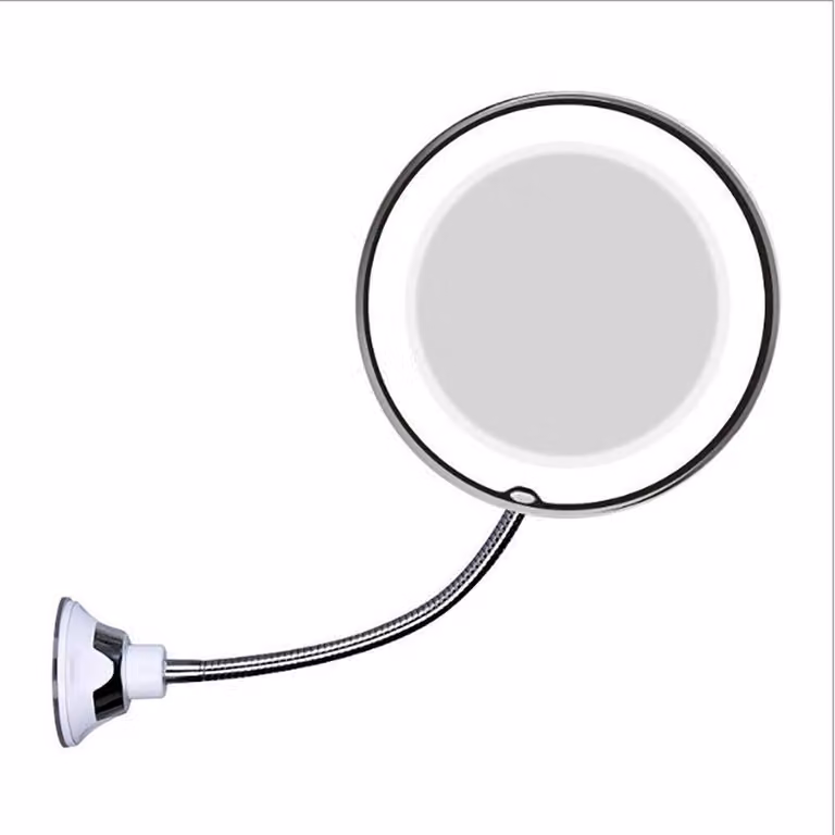 Specchio da trucco da parete, con ingrandimento e rotazione, marca Solidchoice