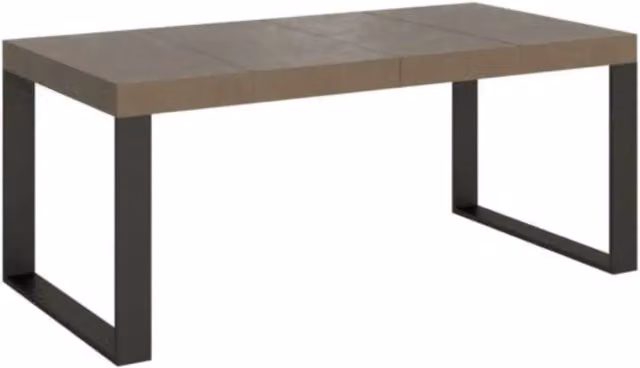Tavolo allungabile 140/244x90 cm Tecno Premium tortora gambe antracite