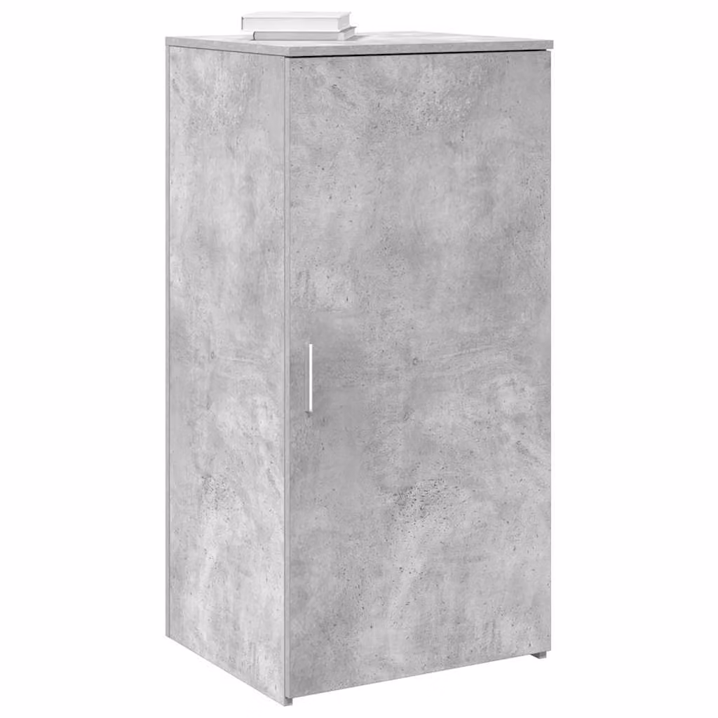 Mobile Portaoggetti vidaXL Grigio Cemento con Ante a Battente e Ripiani Interni L: 50 cm, P: 45 cm, H: 103,5 cm