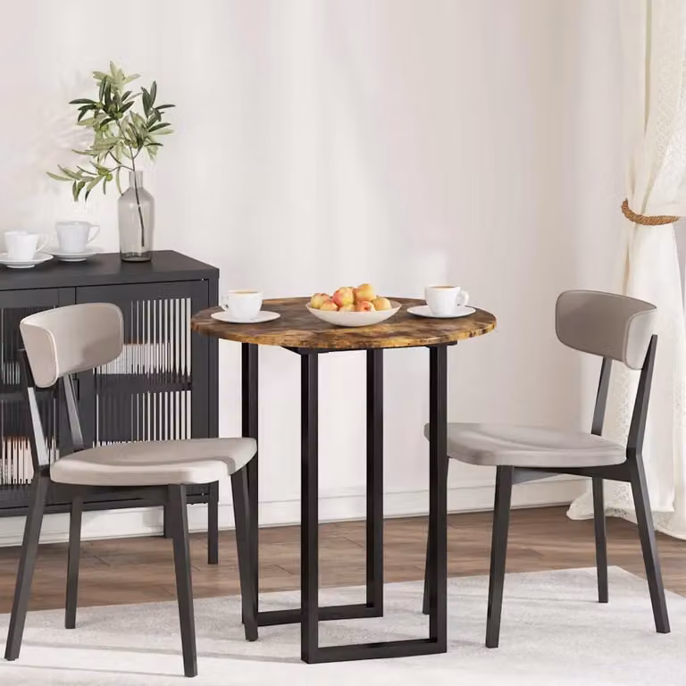Piano del tavolo rotondo vidaXL in legno ingegnerizzato color rovere marrone, Ø 70 cm, H 1,5 cm