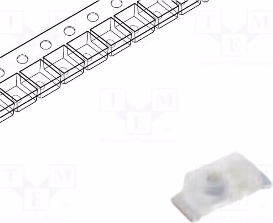 5 LED SMD, angolo di emissione 160°, lunghezza d'onda 8-25 nm, dimensione 0603, colore rosso, dimensioni 1,7x0,8x0,65 mm, intensità luminosa 1,8-7,1 mcd, corrente di funzionamento 2 mA, tipo LS, modello L29K-G1J2-1