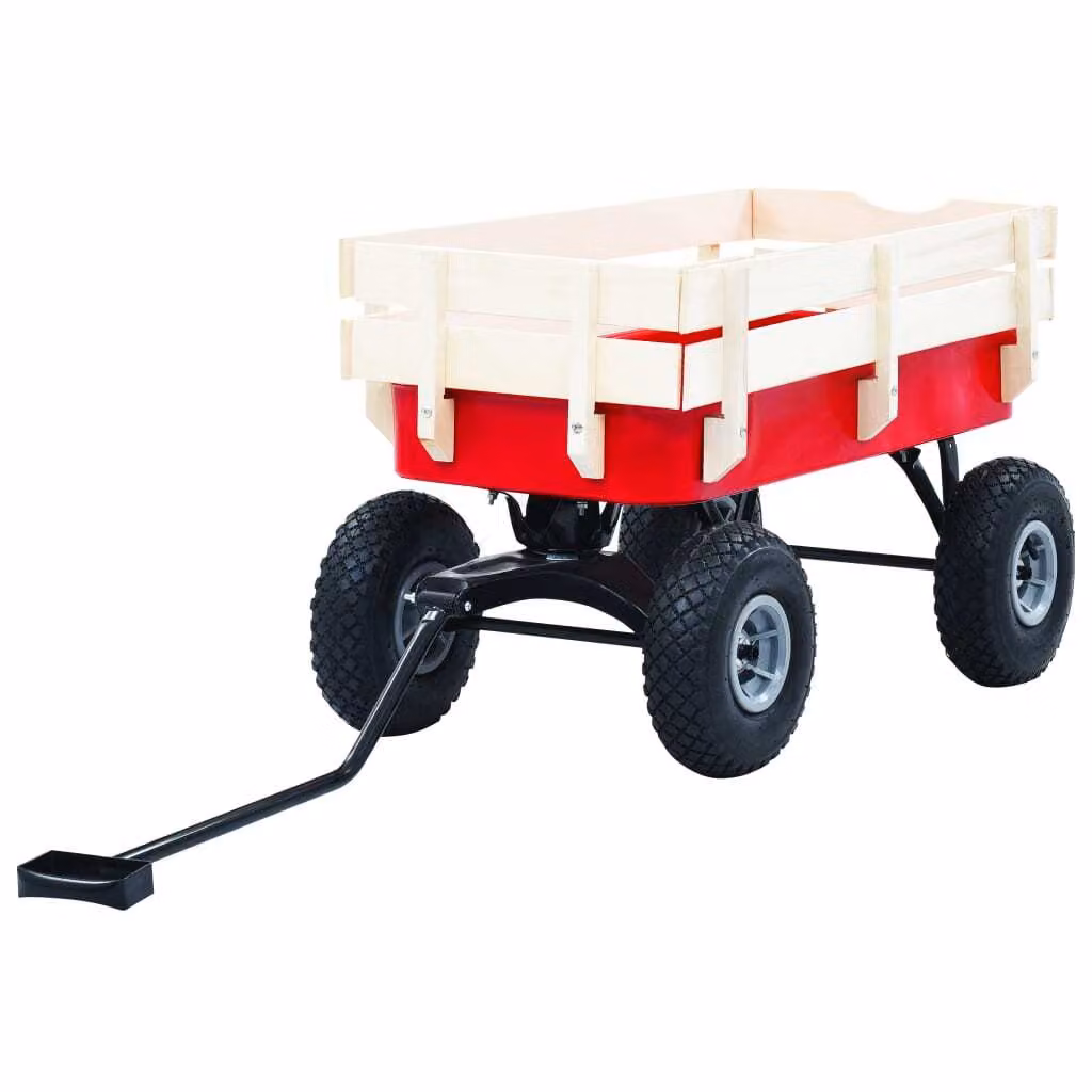 The Living Store Carrello manuale 150 kg Rosso