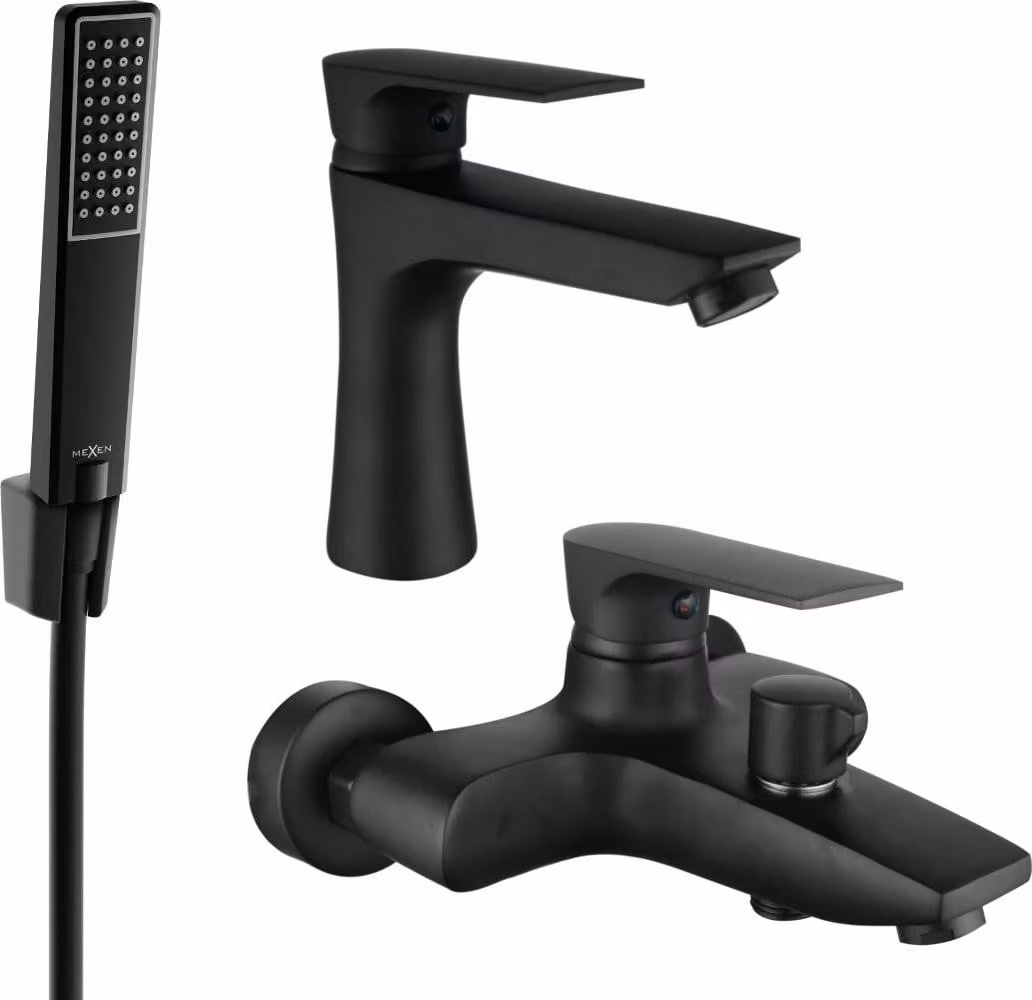 Mexen Axel R72 set da bagno, nero - 73803R72-70