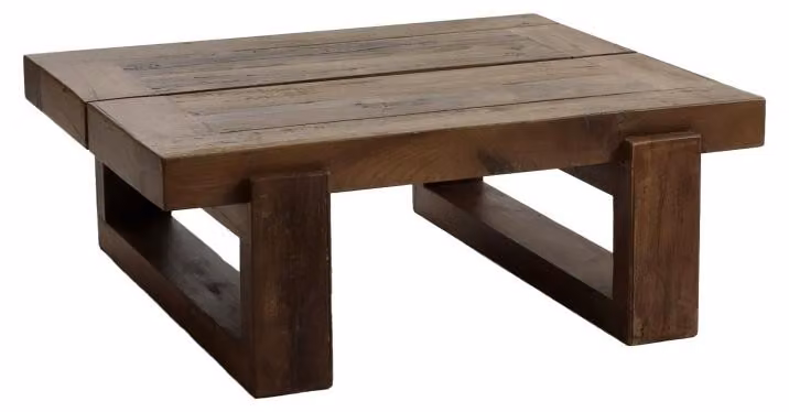 Tavolino Pomax Andalucia, colore naturale, dimensioni: 80 cm di lunghezza x 70 cm di larghezza x 30 cm di altezza
