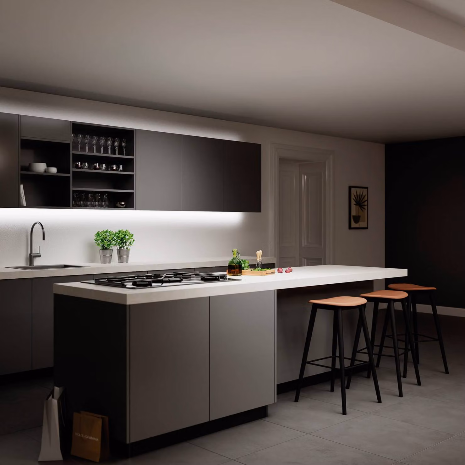tint Müller Licht Striscia LED bianca, ZigBee, Bluetooth 3 metri white, dimmerabile, Bianco / Opale, Soggiorno / Sala da pranzo, Plastica