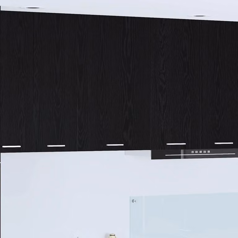 vidaXL Armadio pensile da cucina moderno in MDF con ante a battente, Nero e Bianco, L 50 cm x P 31 cm x H 80 cm