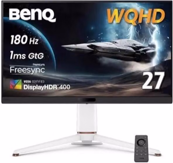 Benq ex271q monitor pc 68,6 cm (27") 2560 x 1440 pixel quad hd led nero, bianco - 9H.LNCLB.QBE