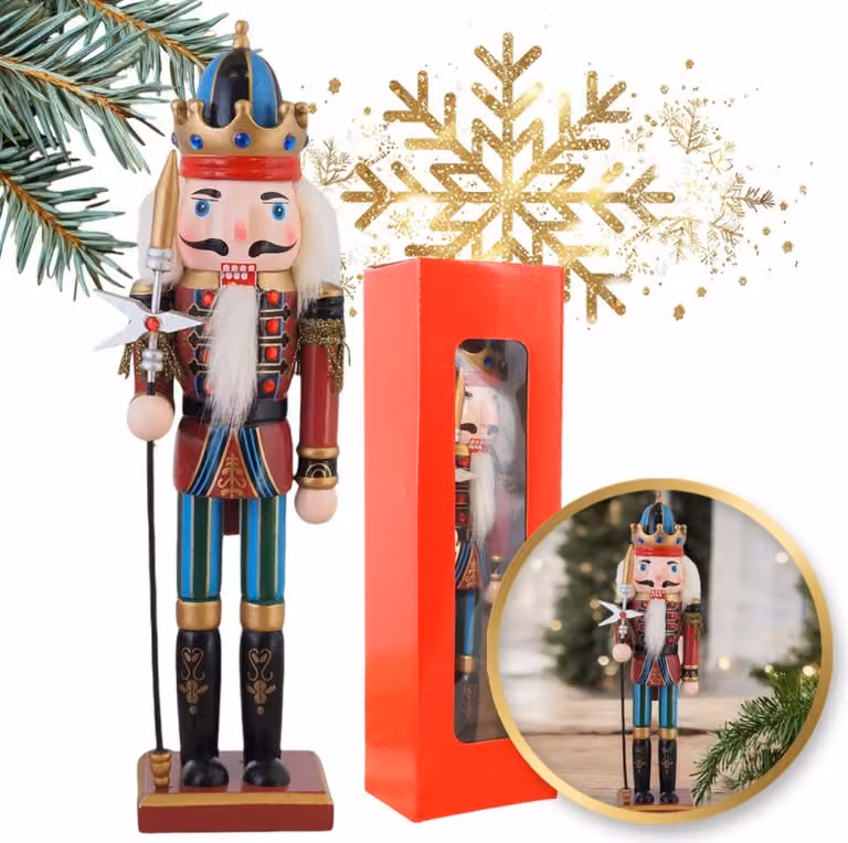 Figurina del nonno di Natale 30 cm ksn156