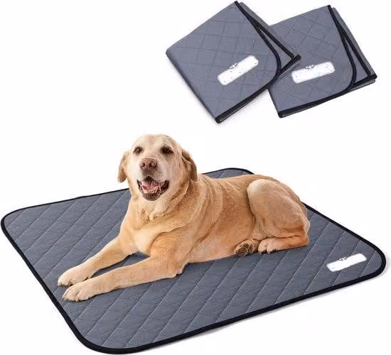 Tappetini lavabili per cani, confezione da 2, taglia L, 81x72 cm, tappetini igienici per cani