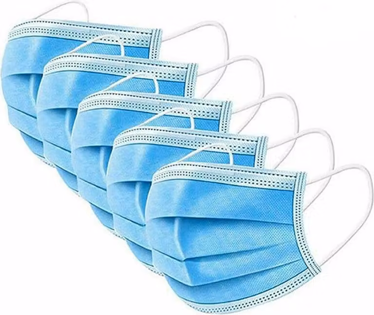 20x maschera protettiva maschera facciale maschera filtro maschera monouso protezione respiratoria tessuto non tessuto a 3 strati