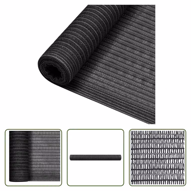 The Living Store Schermo di recinzione Antracite 2x25 m HDPE 195 g/m²